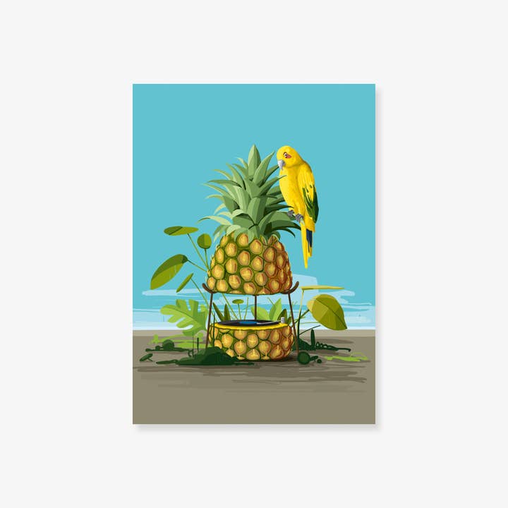 Pineapple – Postcard for wholesale by Atelier Robert Richter