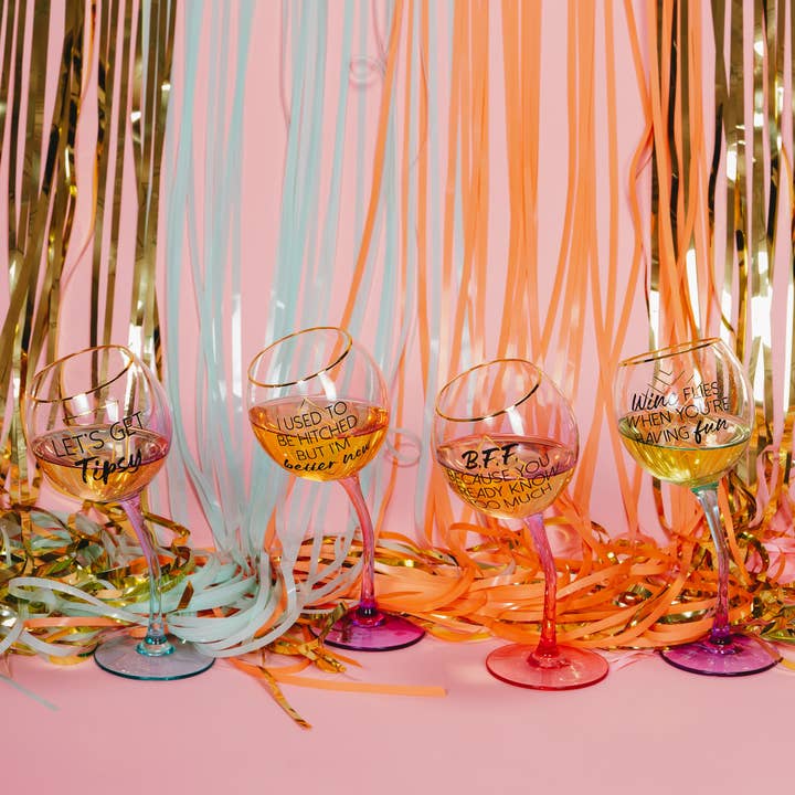 Pavilion - Wholesale Wine Glass - Tipsy - 11 oz Tipsy Stemmed Wine Glass