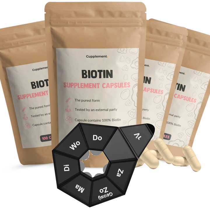 Cupplement - Wholesale Oral Supplement/Vitamin - Biotin 60 Capsules - 10.000 mcg per Capsule
