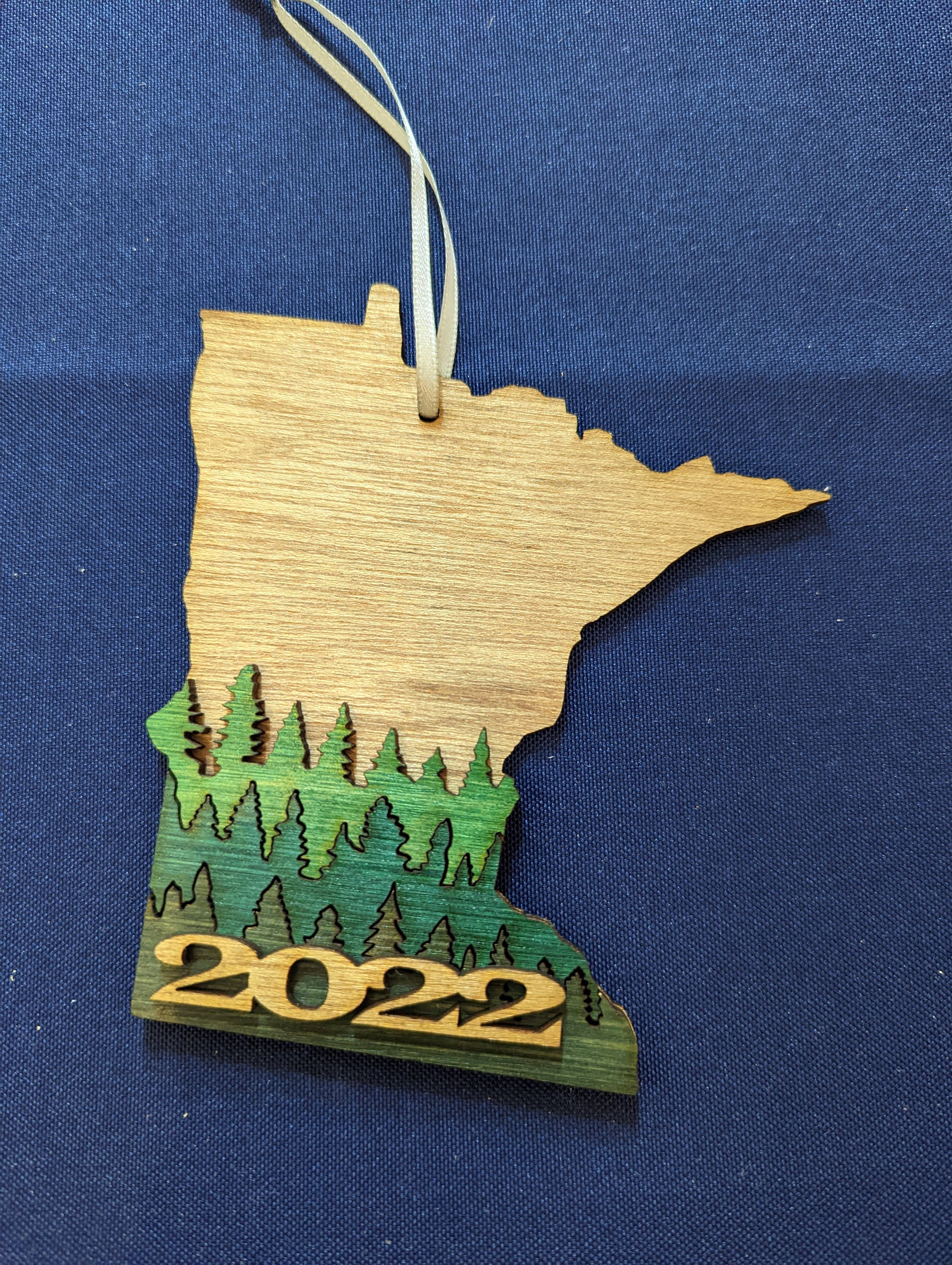 Knit and Nailed - Wholesale Ornament - Minnesota Wood Ornament Art 5" varieties16