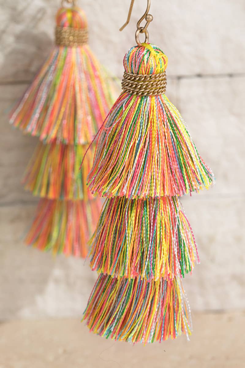 Urbanista - Wholesale Tassel Earrings - Tier Tassel Earrings2