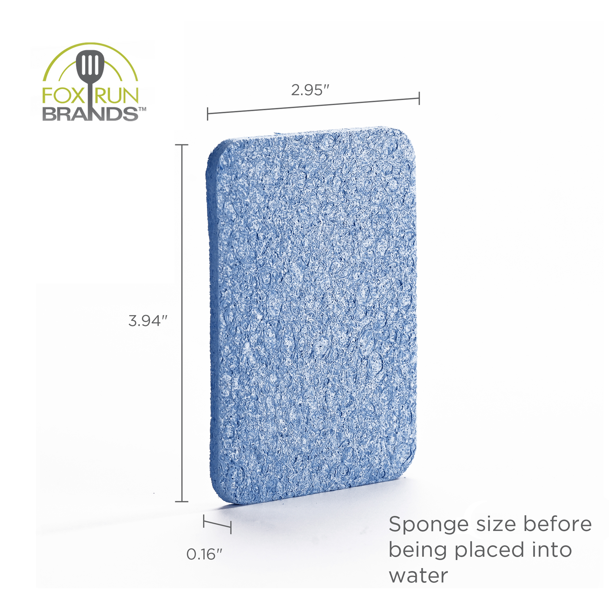 Fox Run Brands - Vente Éponges de nettoyage - Éponges à vaisselle bleues Fox Run, ensemble de 12 éponges de cuisine6
