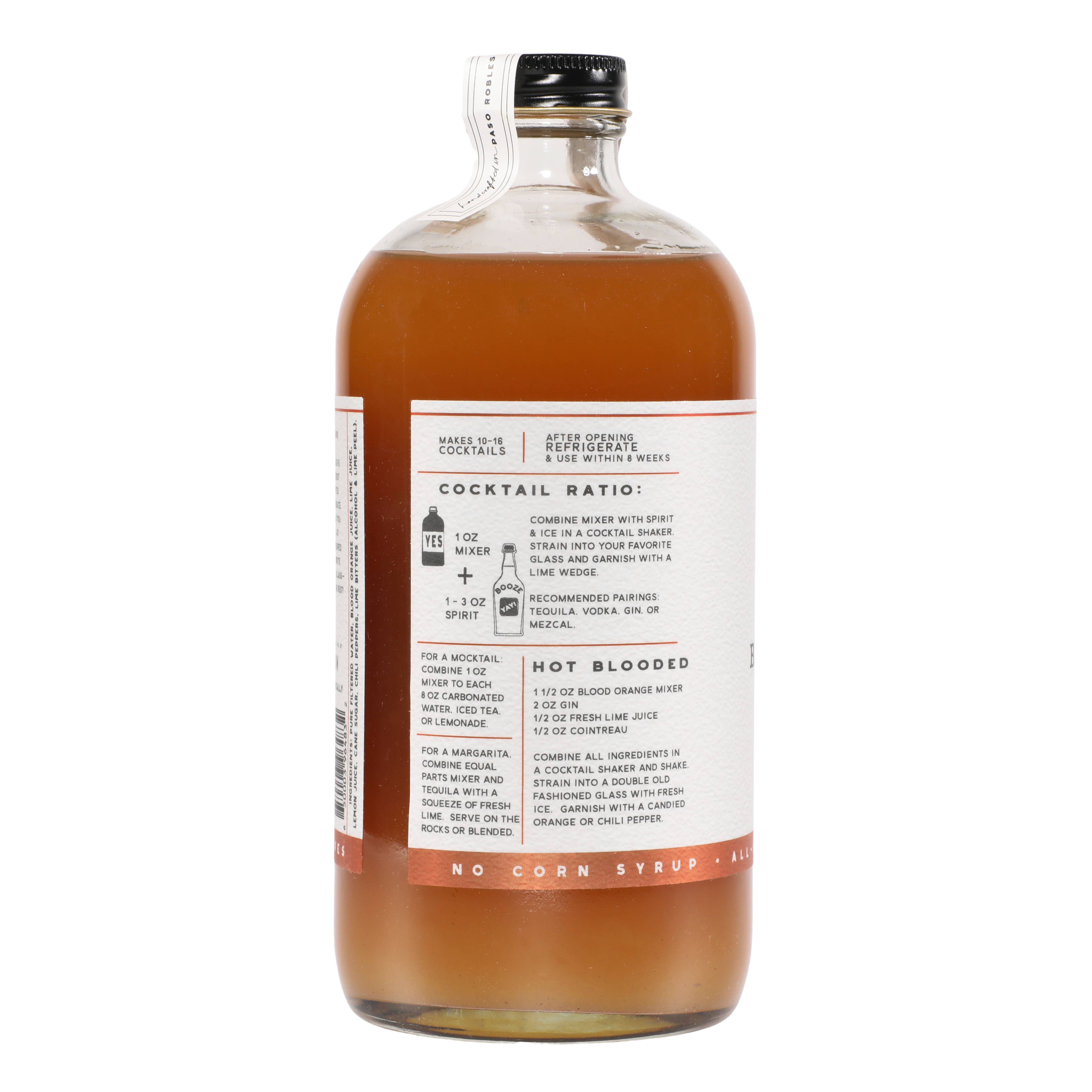 Yes Cocktail Co - Wholesale Cocktail Mix/Syrup - Blood Orange & Chili Pepper Cocktail Mixer2