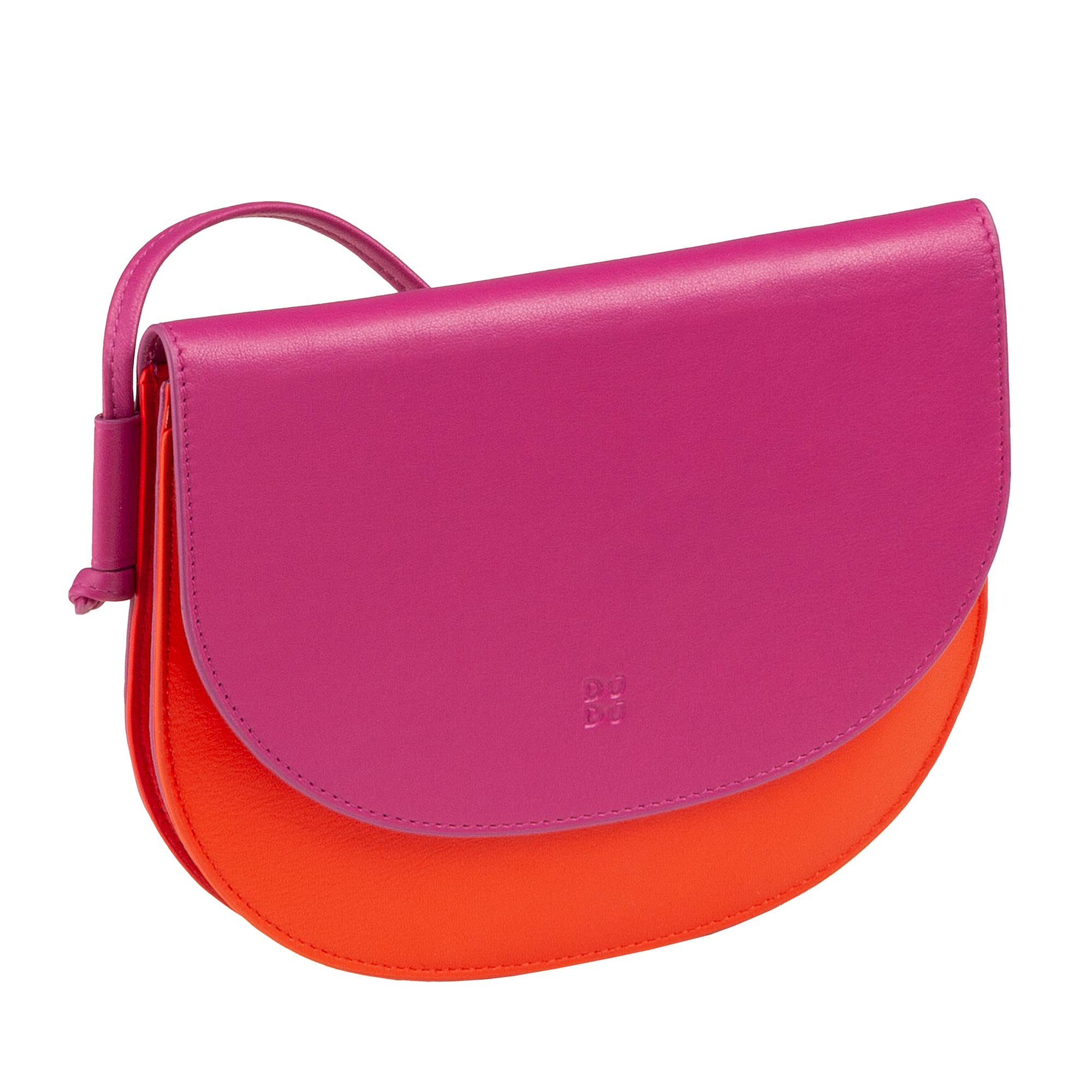 dudu - Wholesale Crossbody Bag - Women's - Dudu Small Women'S Leather Crossbody Shoulder Bag Fuchsia2
