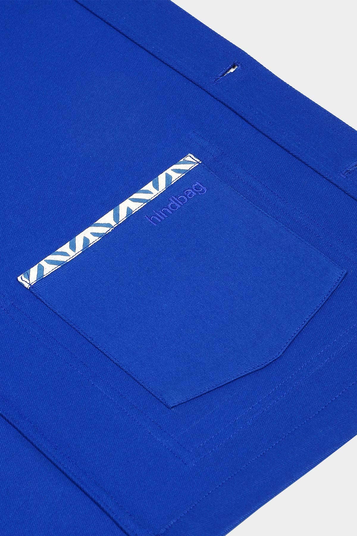 Hindbag - Wholesale Jacket - Men's - Marcel Electric Blue Mixed Jacket8