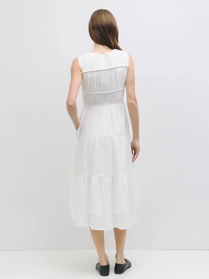 MOD REF - Wholesale Dress - Women's - The Cora Dress | Gathered Neck Midi Dress