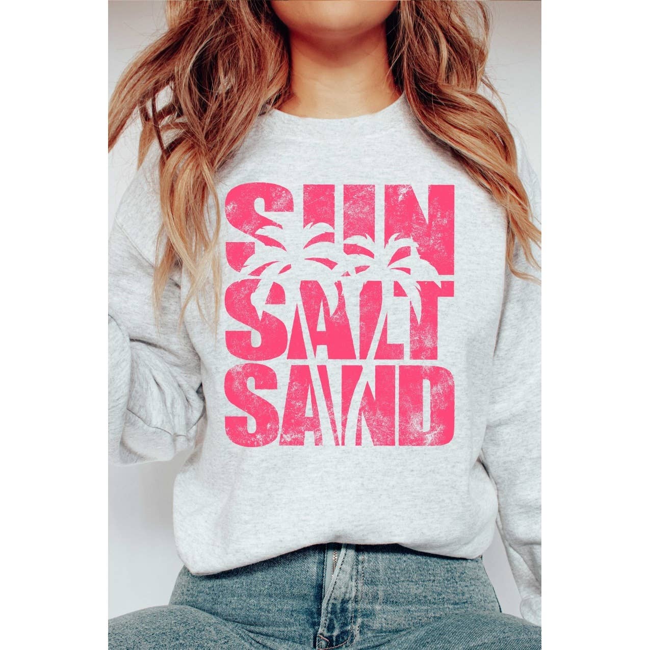 BLUME & CO. - Wholesale Graphic Sweatshirt - Women's - SUN SALT SAND Graphic Sweatshirt0