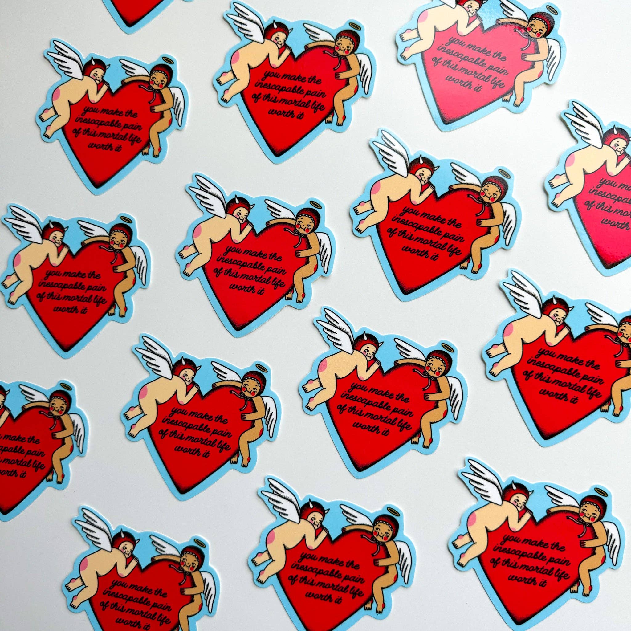 Ren-O-Graphics - Wholesale Sticker - STICKER MET ENGEL IN HET STERFELIJK LEVEN1