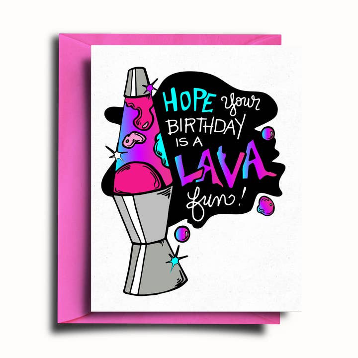 Lava Lamp Birthday Card for wholesale by SOMETHING OF A DANDY