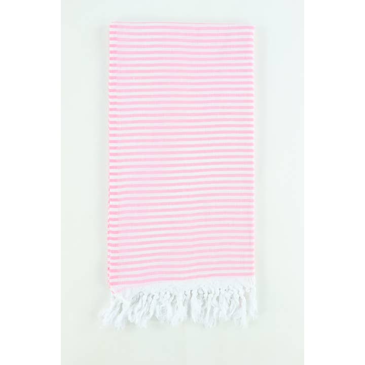 TURKISH LINEN & TOWELS - Wholesale Beach Towel - Premium Turkish Cotton Thin Striped Peshtemal Beach Towel5