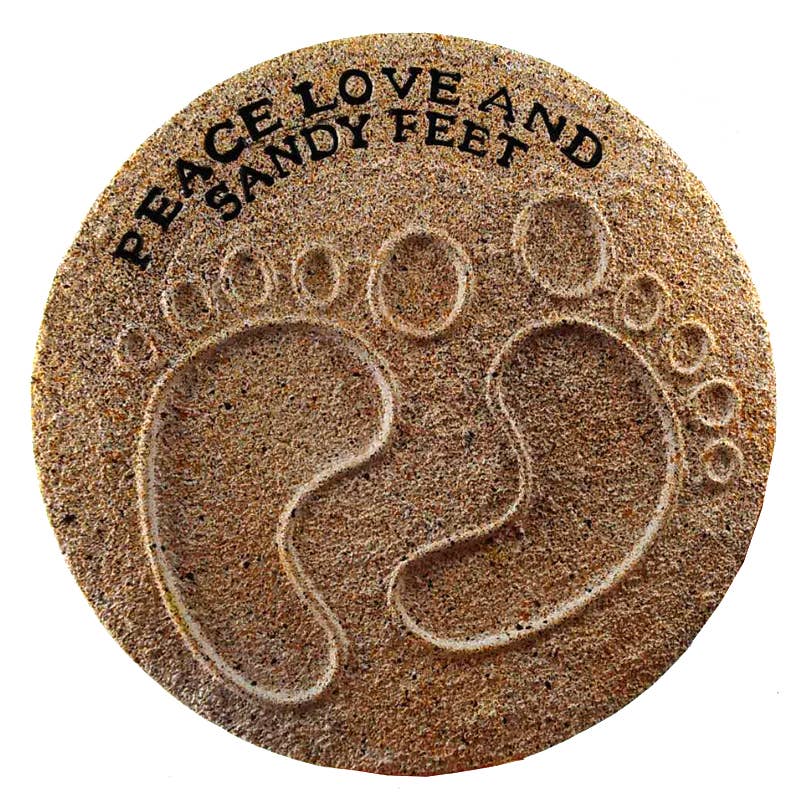 CB Home Collection - Wholesale Stepping Stone - Sandy Feet Stepping Stone - 10" - Garden Decor 0