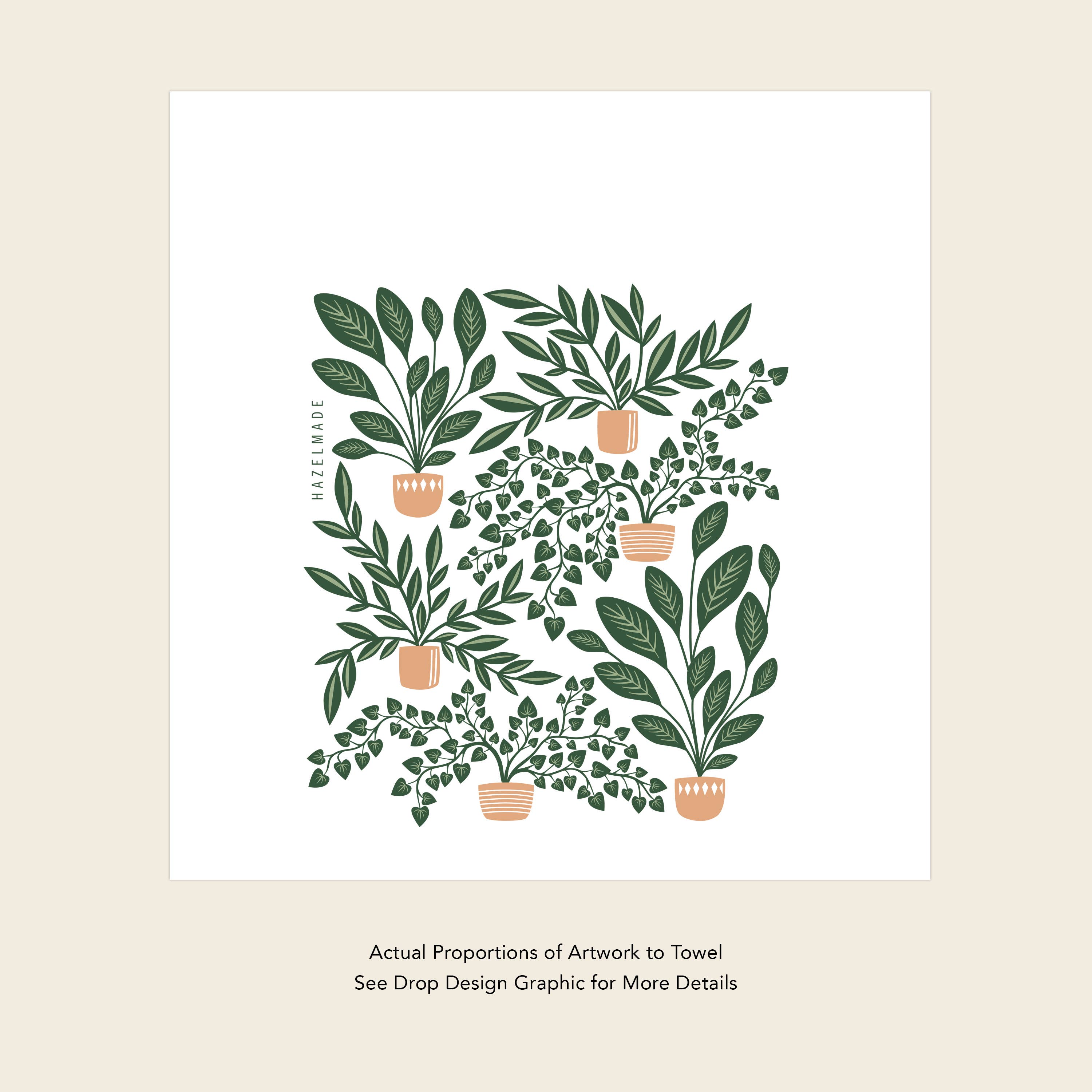 HAZELMADE® Tea Towels + Gifts - Wholesale Tea Towel - House Plants Tea Towel | Kitchen Decor6