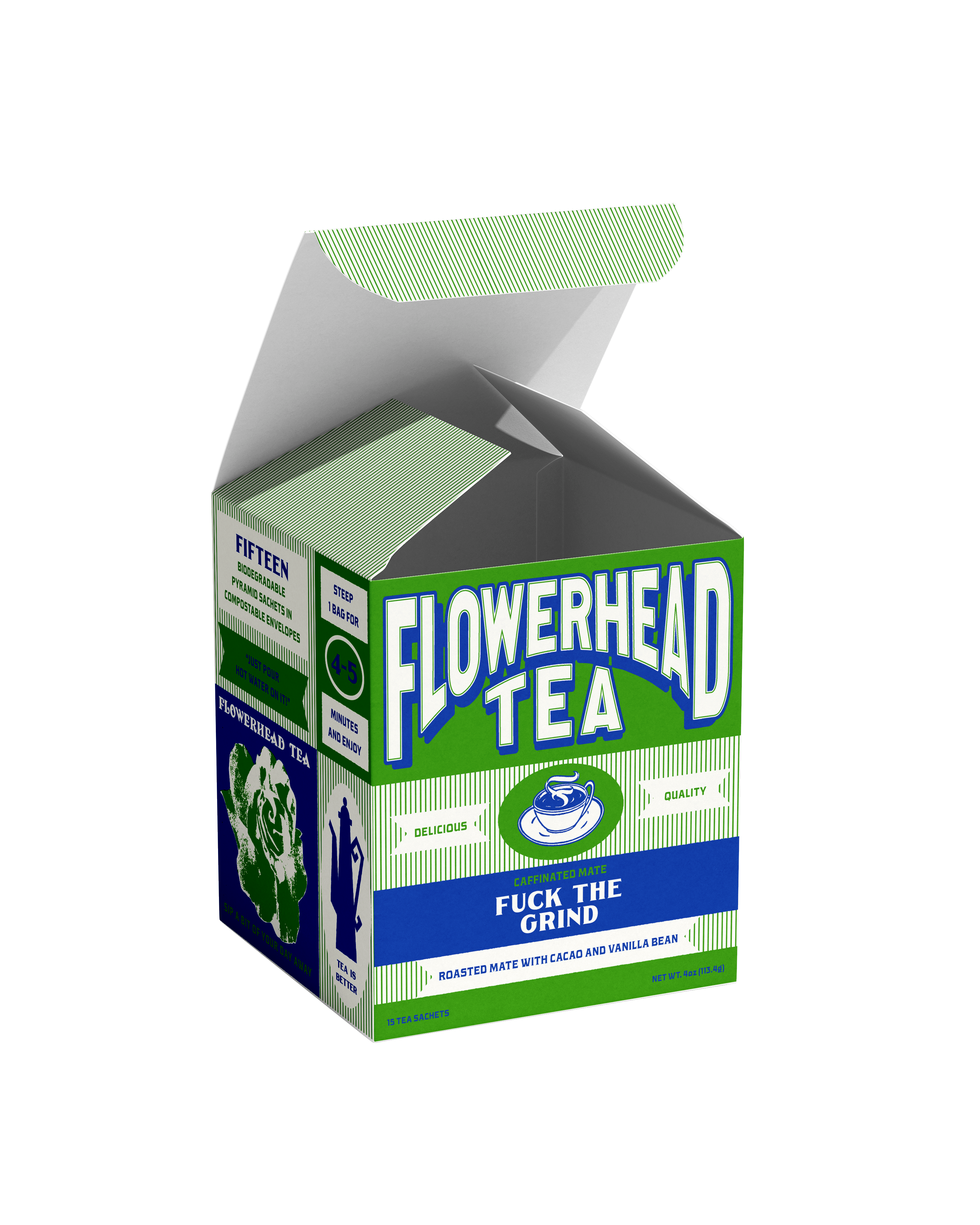 Flowerhead Tea - Wholesale Tea bags - Fuck the Grind Tea Bags2
