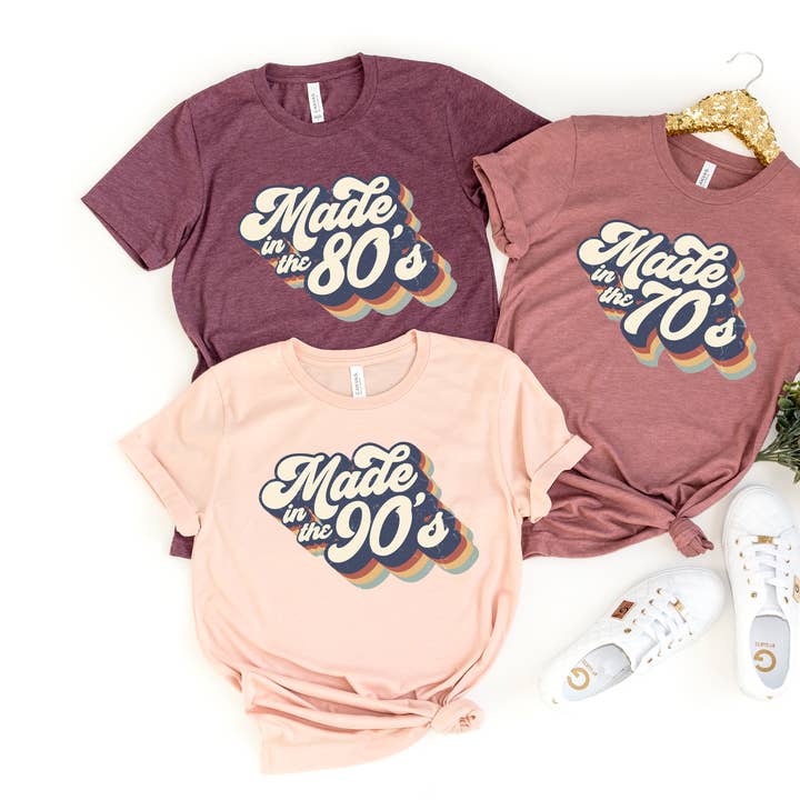 Made in the 90's Shirt, Birthday Shirt, Vintage Birthday for wholesale by Custom T Story