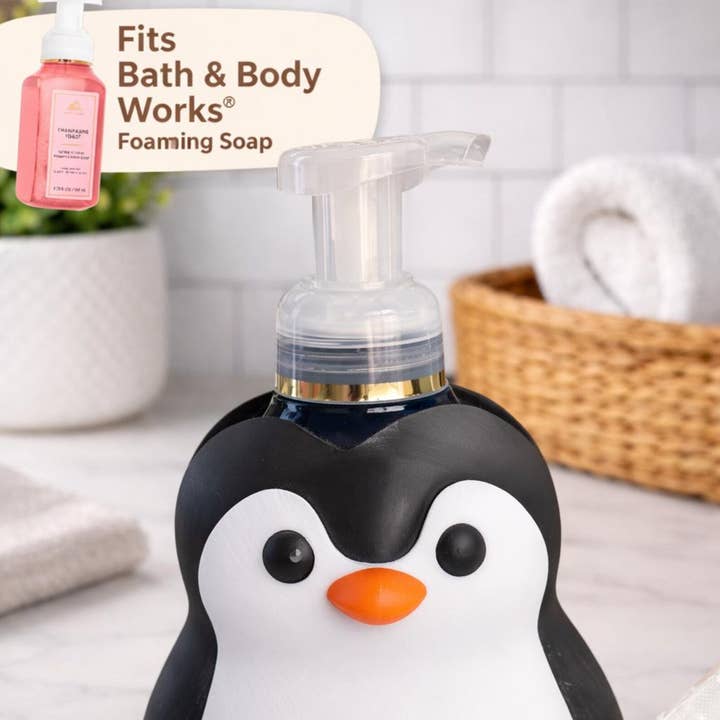 Porte-savon pingouin pour savons moussants de bain et pour le corps pour la vente par Ccrafts Crafty Creations