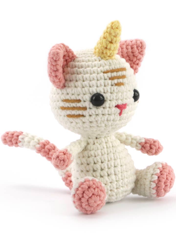 KIT CROCHET CHAT-LICORNE 150 mm pour la vente par Graine Créative