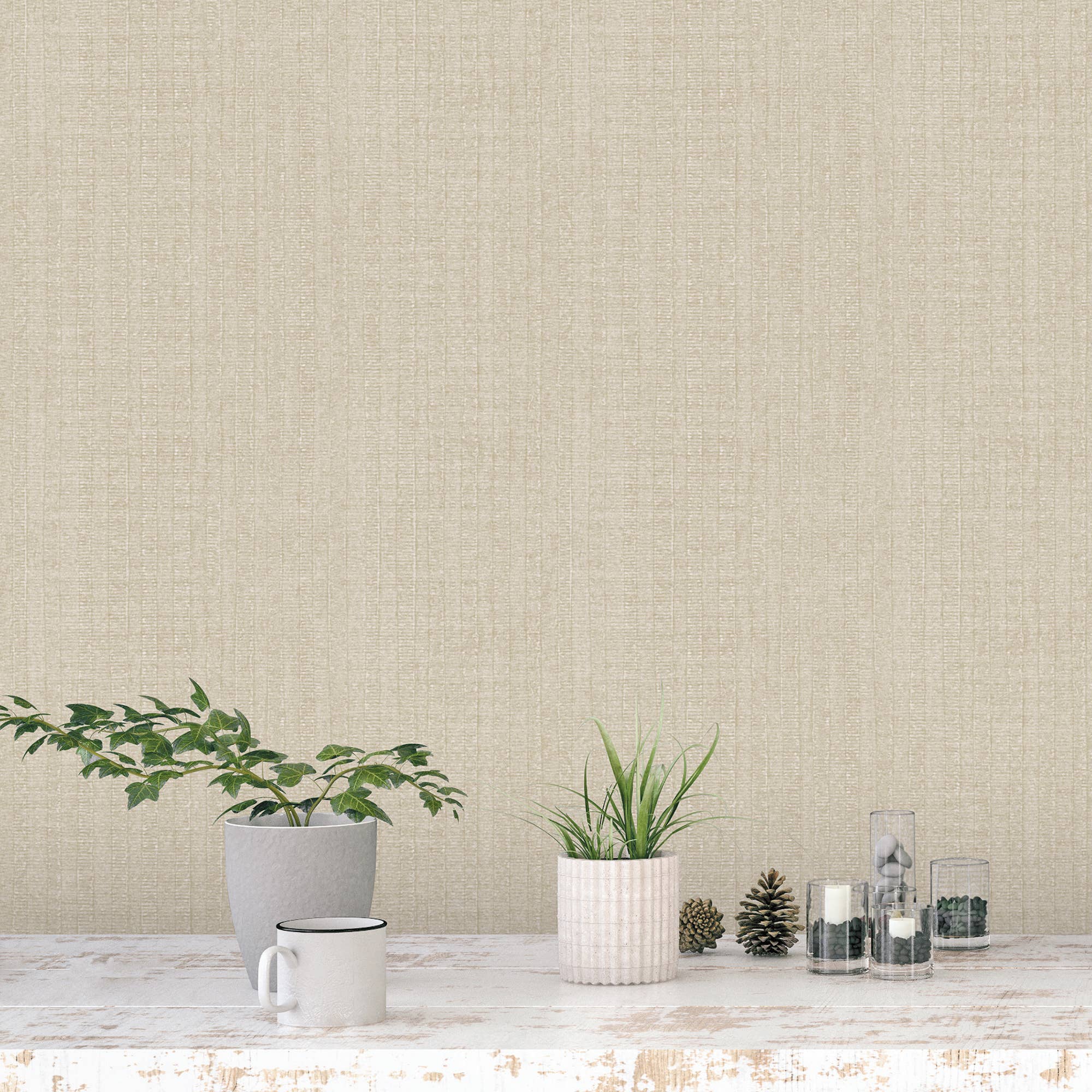 Galerie Wallcoverings - Wholesale Wallpaper - Bazaar Collection Moss Stripe Design Wallpaper11