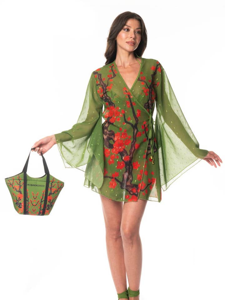Kurzer Kimono Garden Chic für den Großhandel von ACQUADICOCCO