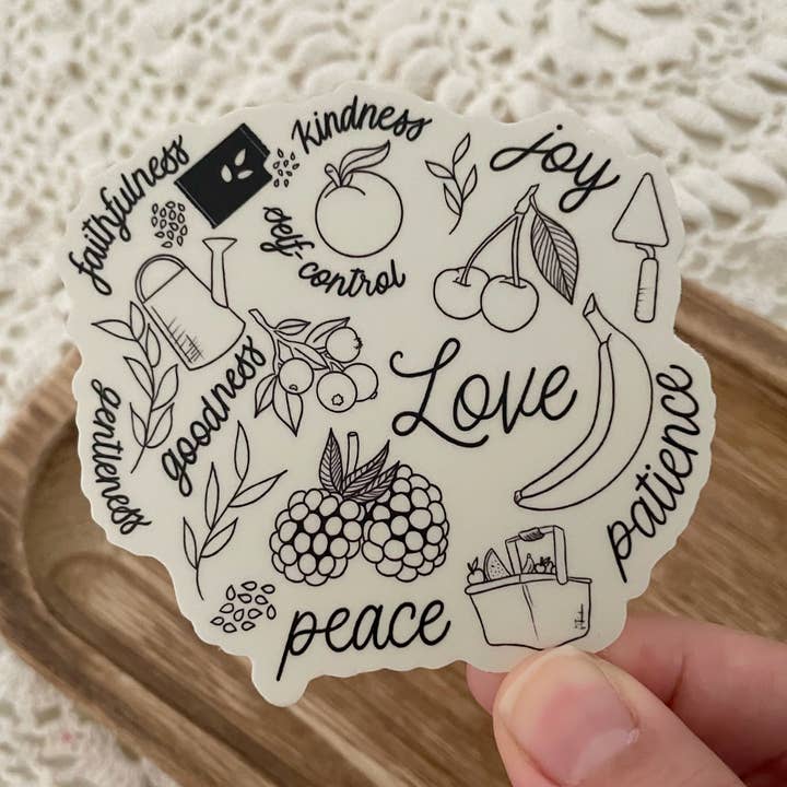 Verosletters - Vente Autocollant - Autocollant Fruits de l'esprit découpés à la forme | 3 « x2.92"0