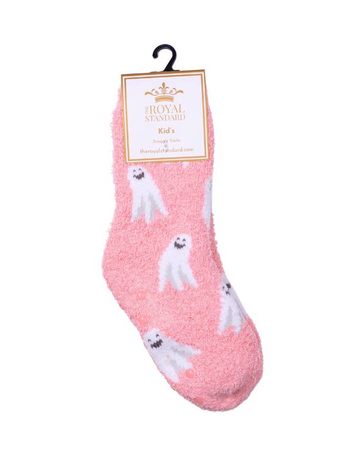 The Royal Standard - Wholesale Socks - Kids - Kid's Ghouls Just Wanna Have Fun Snuggle Socks Light Pink -Asst.