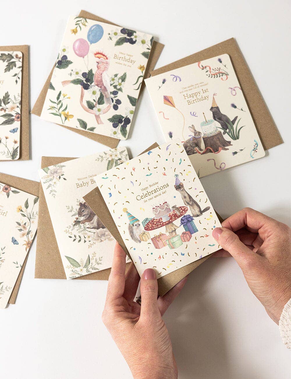 Bespoke Letterpress – postal de parabéns por atacado – Celebrações de Aniversário Feliz5