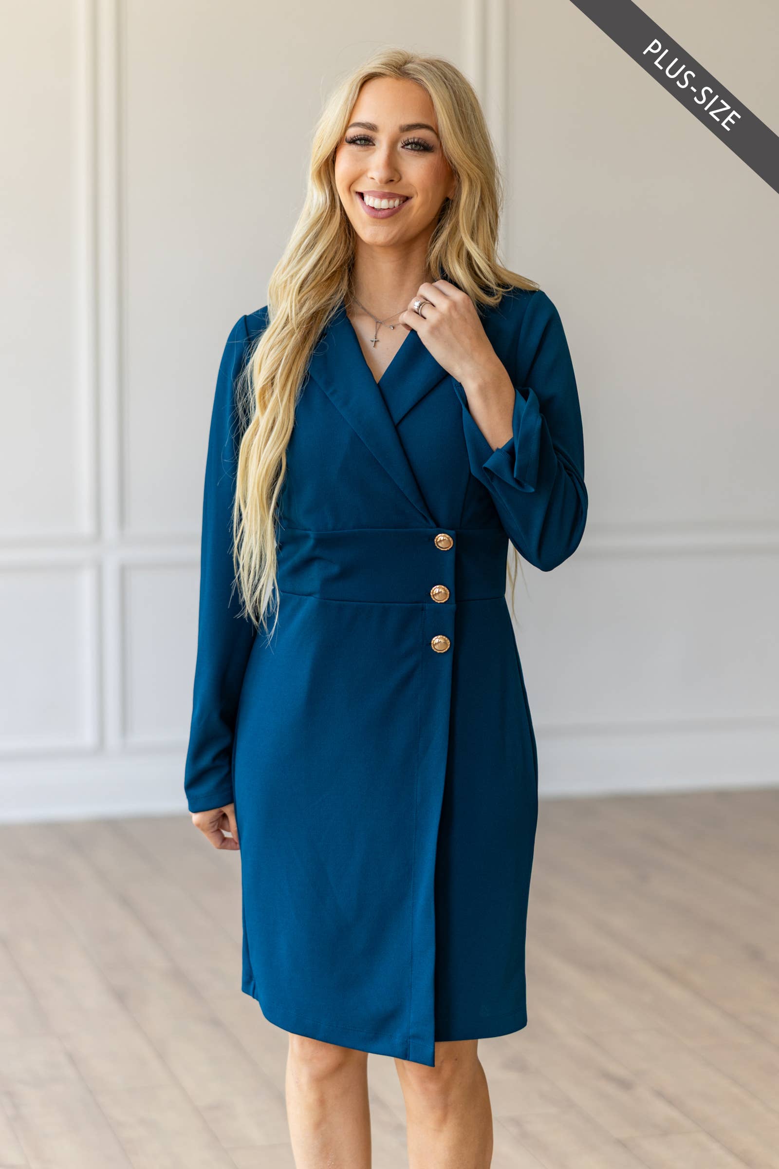 Dear Scarlett - Vente Robe – femme - Robe en ponte confortable grande taille6