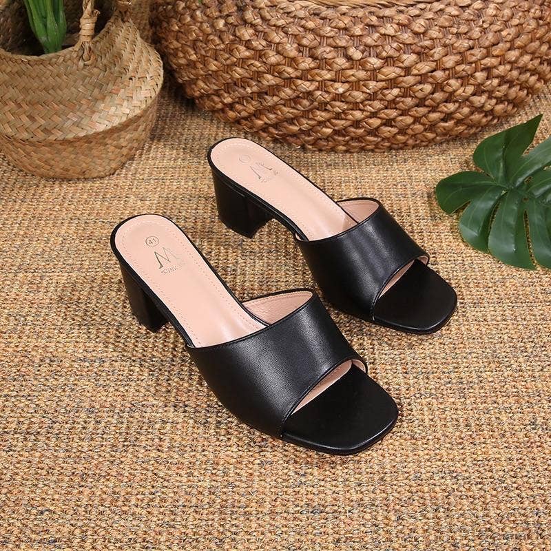 BELLICY / Cink-me - Wholesale Mules - Women's - DM9-26, Simple square heel mules2