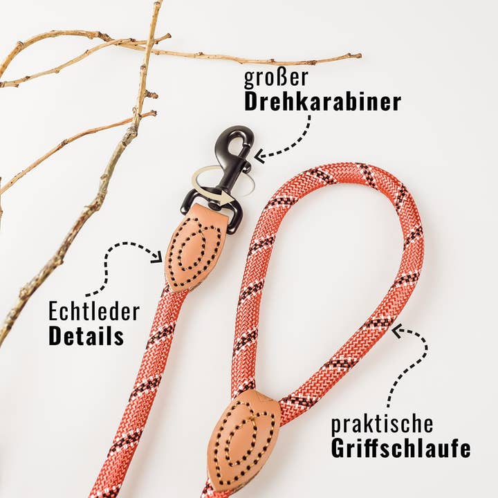 ne&no - Wholesale Pet Leash - Dog - ne&no® Design City Leash from Rope – 120 cm - fixed Dog Leash14