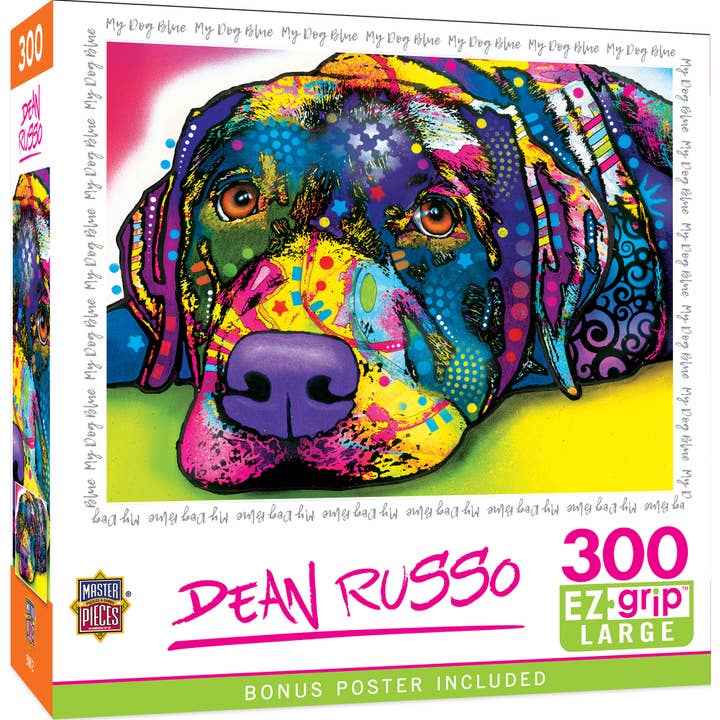 Dean Russo - My Dog Blue 300 Piece EZ Grip Puzzle for wholesale by Masterpieces Puzzles