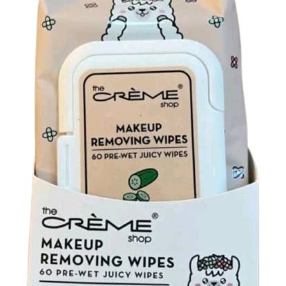 Crover - Wholesale Makeup Remover - The Crème Shop 60 ct Makeup Remover Wipes (Cucumber)1
