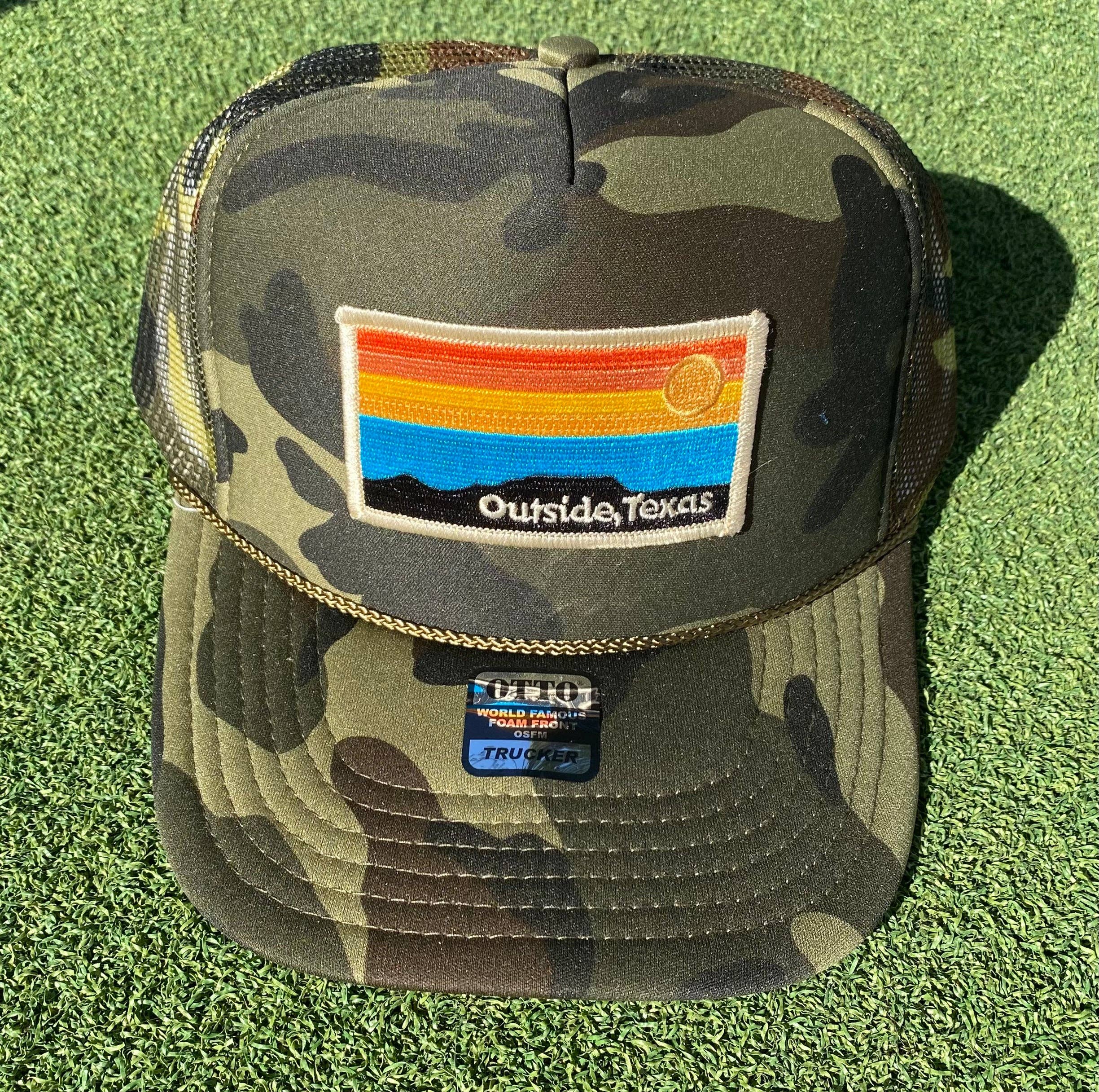 Outside, Texas - Wholesale Trucker Hat - Unisex - OTX Foam Trucker: Horizon Patch26