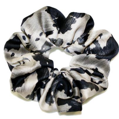 Hepburn & Co. – Großhandel Haargummi – Damen – Pinto Satin Großes Haargummi - Grau - HEL185 GREY