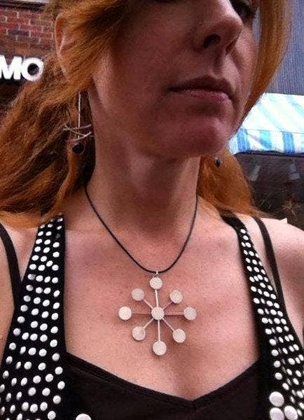 Kitty Stoykovich Designs - Wholesale Pendant/Charm Necklace - Silver Starburst Necklace5