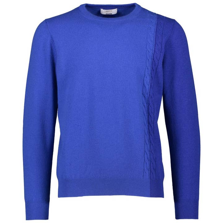 Jersey bicolor con cuello redondo y trenza lateral para venta al por mayor de Kiromood