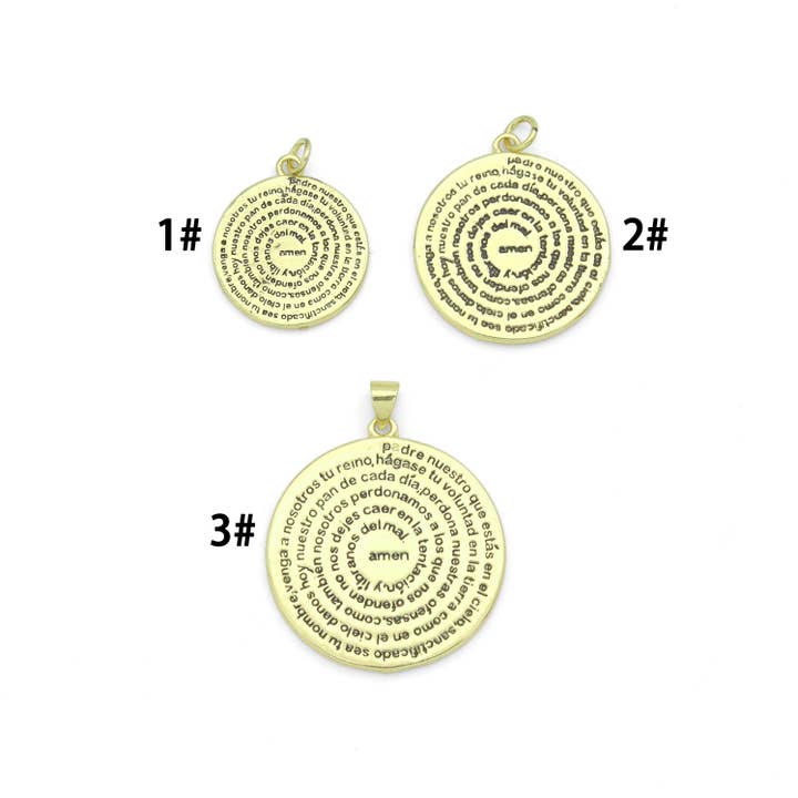 Colgante de medallón con el Padre Nuestro, Ref.#LK1283 y otras tendencias de Resultados para pulseras padre nuestro al por mayor. Devoluciones gratuitas y condiciones de pago a 60 días en Faire en Faire.