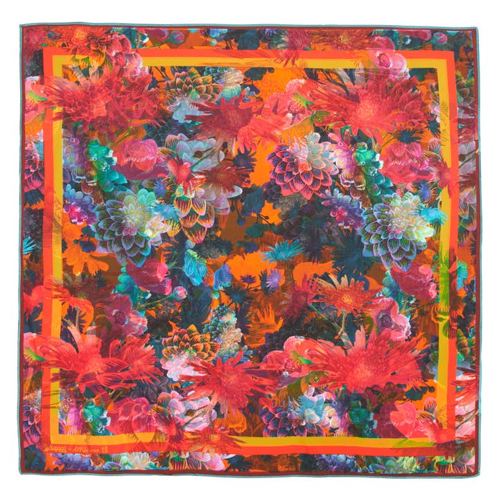 WRAPPR Gift Wrap - Vente Écharpe – femme - Daisy | Écharpe furoshiki en soie de mûrier de 28 po4