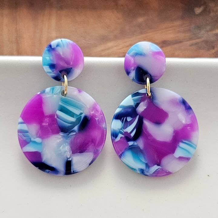 Addy Earrings - Purple Party // Jewelry, Gifts for wholesale by Spiffy & Splendid