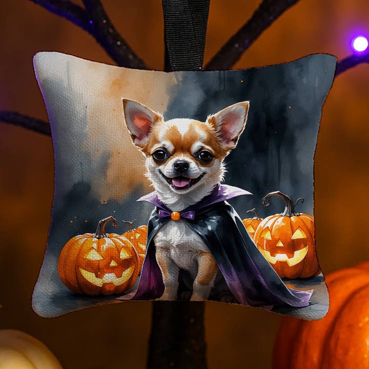 Ornamento de Almofada Suspensa de Halloween para Cachorro Chihuahua DAC8410 por atacado de Caroline's Treasures