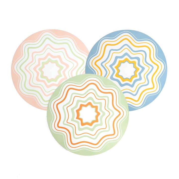 MCL23-PL10- Geode Design Paper Placemats for wholesale by Gatherings by Curated Paperie