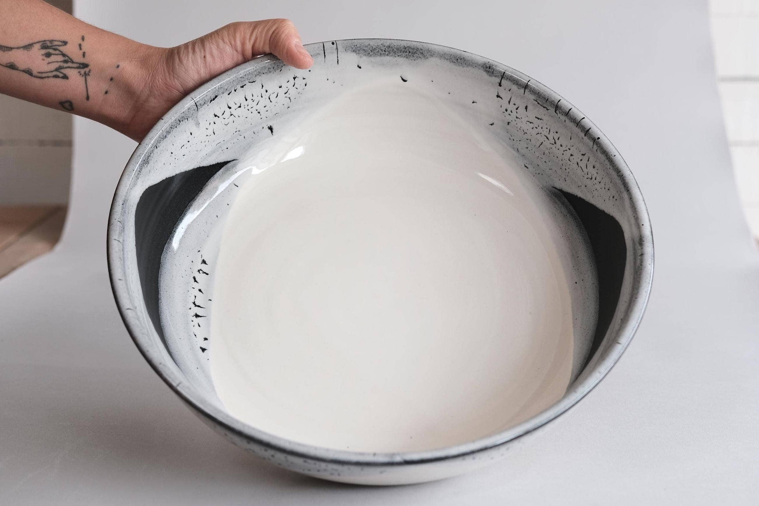 FHAR Studio - Wholesale Mixing Bowl - core - large low serving bowl - handmade porcelain4