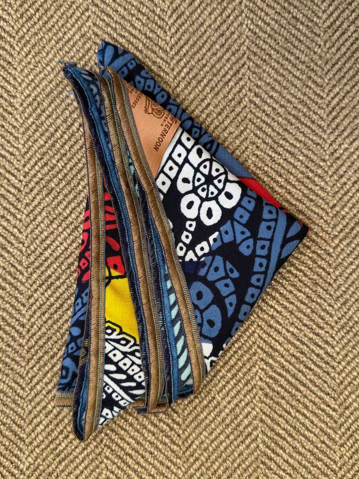 Skyward Jackie O Pocket Square for wholesale by Late Sunday Afternoon