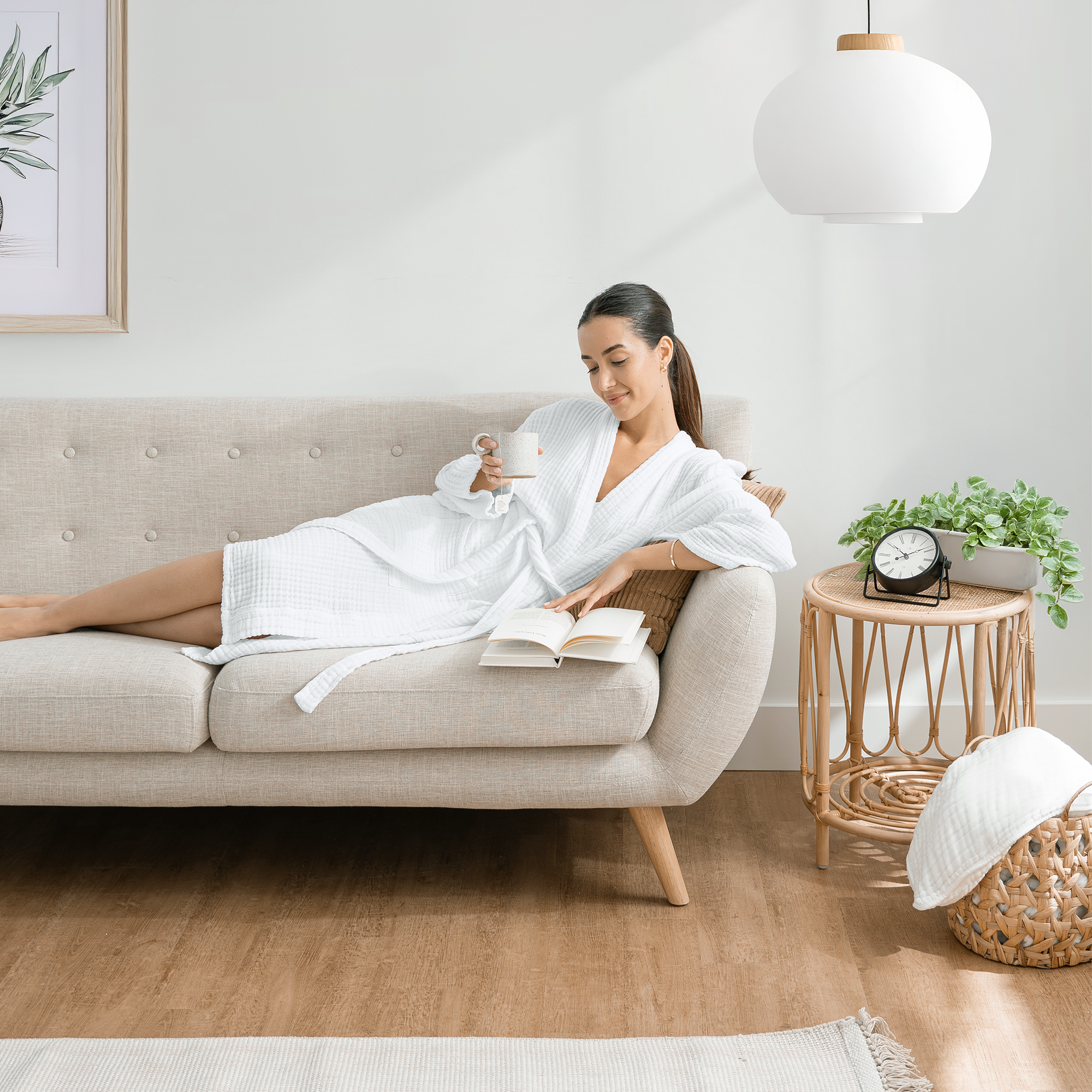 Comfy Cubs - Vente Peignoir – unisexe - Peignoir de bain en mousseline pour adulte - Peignoir doux 100 % coton par Comfy Cubs29