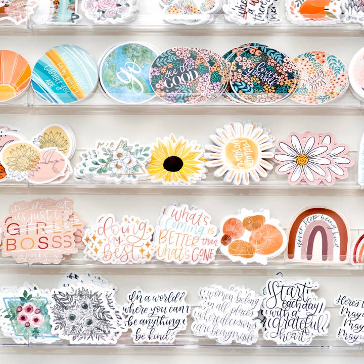 Elyse Breanne Design - Wholesale Sticker - Clear Peaches Sticker, 3x2.75in