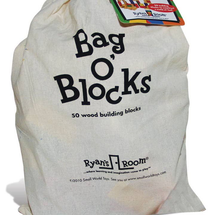 Borsa O' Blocks--Natural/Color per la vendita all'ingrosso da parte di Small World Toys