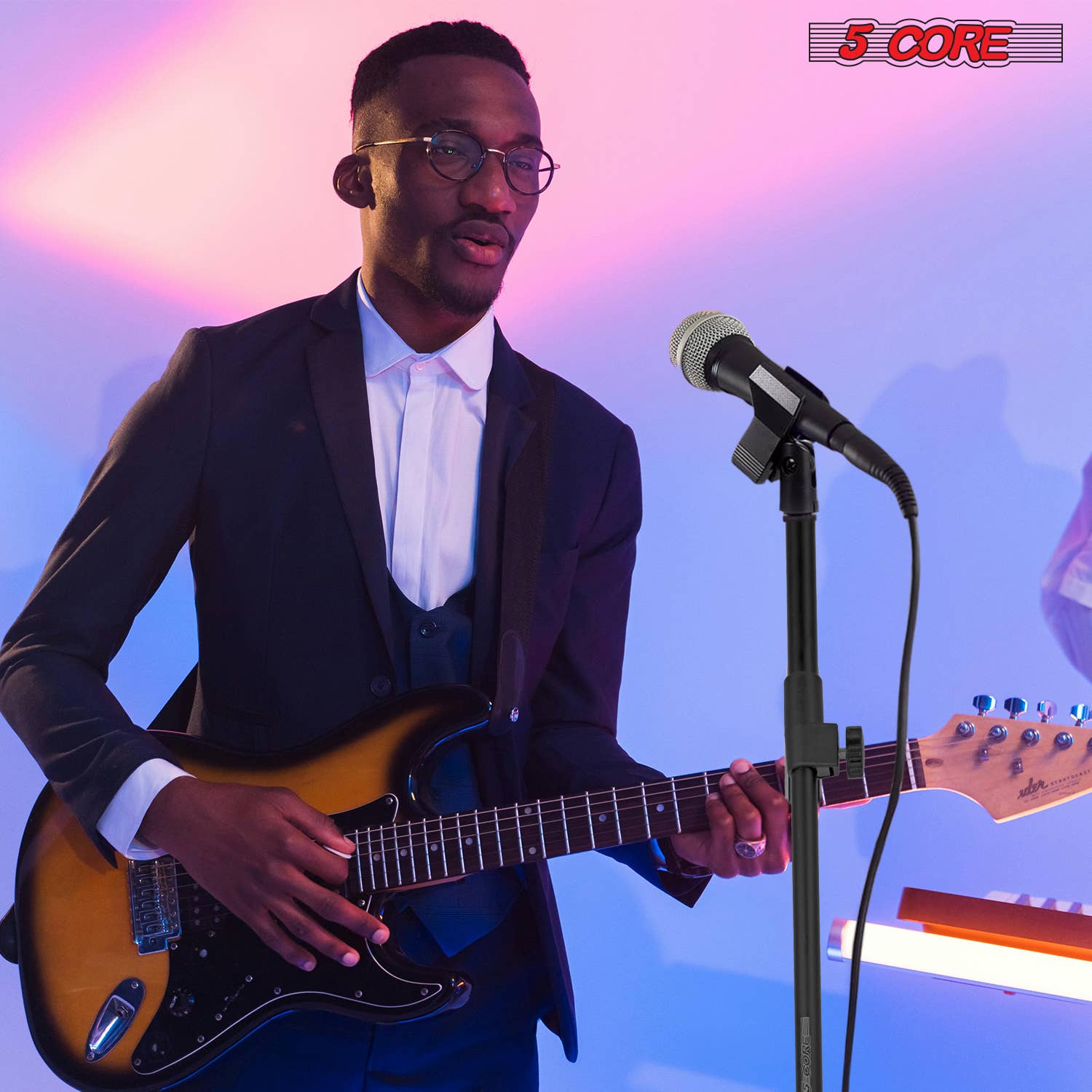 K Cube Inc - Wholesale Music Accessory - 5Core Microphone Stand Round Base Adjustable Mic Mount11