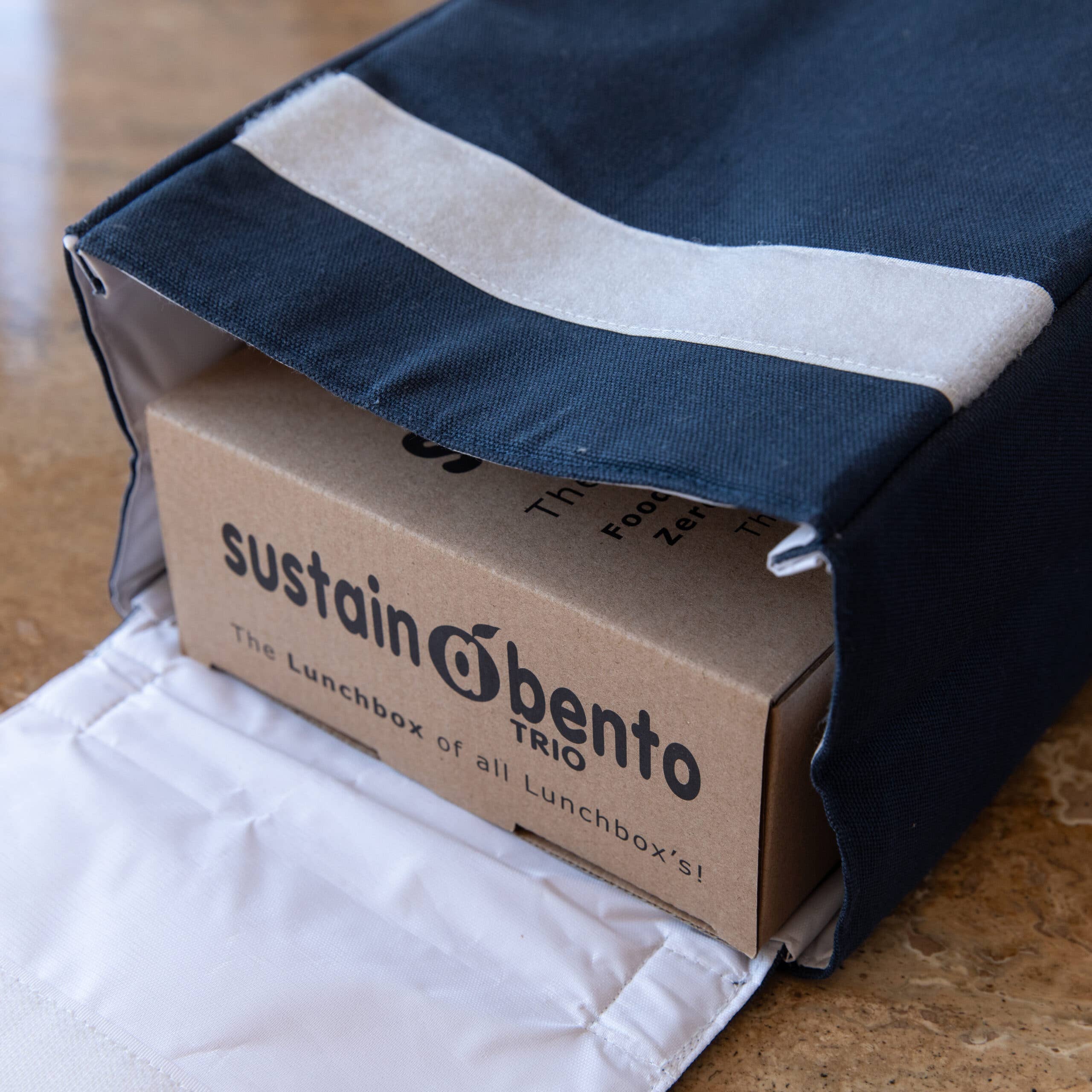 Nurture Goods - Wholesale Lunch Bag/Box - Certified Organic Insulated Lunch Bag - Ocean Blue5