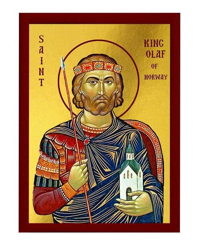 TheHolyArt – wholesale Religiöst kort – Saint King Olaf ikon, handgjord grekisk-ortodox ikon St kung Olaf II av Norge bysantinsk konstvägg hängande på träplaklikon, religiös dekor6