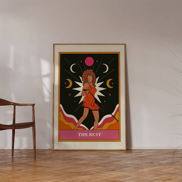 Twisted Rebel Designs - Wholesale Art Print - Tina Turner Card Art Print3