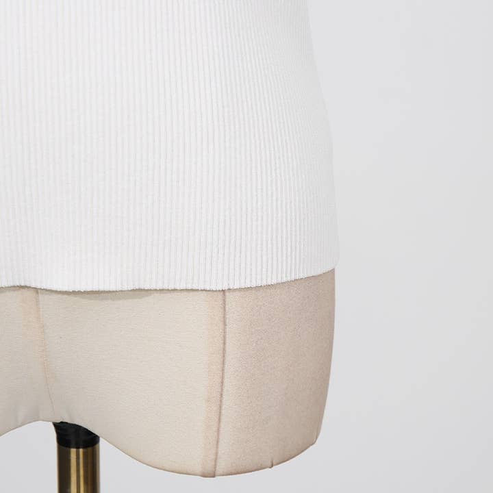 Productseeker - Wholesale Knit Top - Women's - TP46Y High-neck sleeveless vest with keyhole accent6