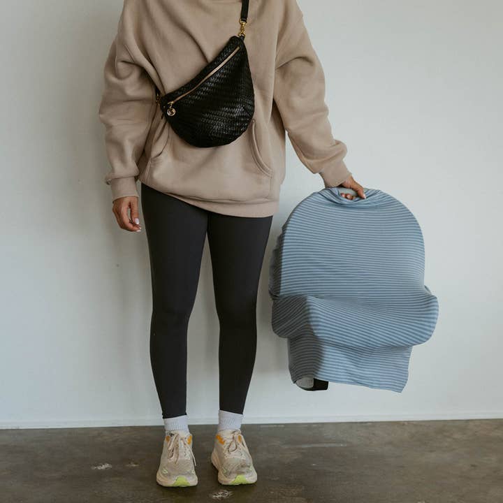 Multi-use Cover, Stormy Blue Stripe for wholesale on Faire3